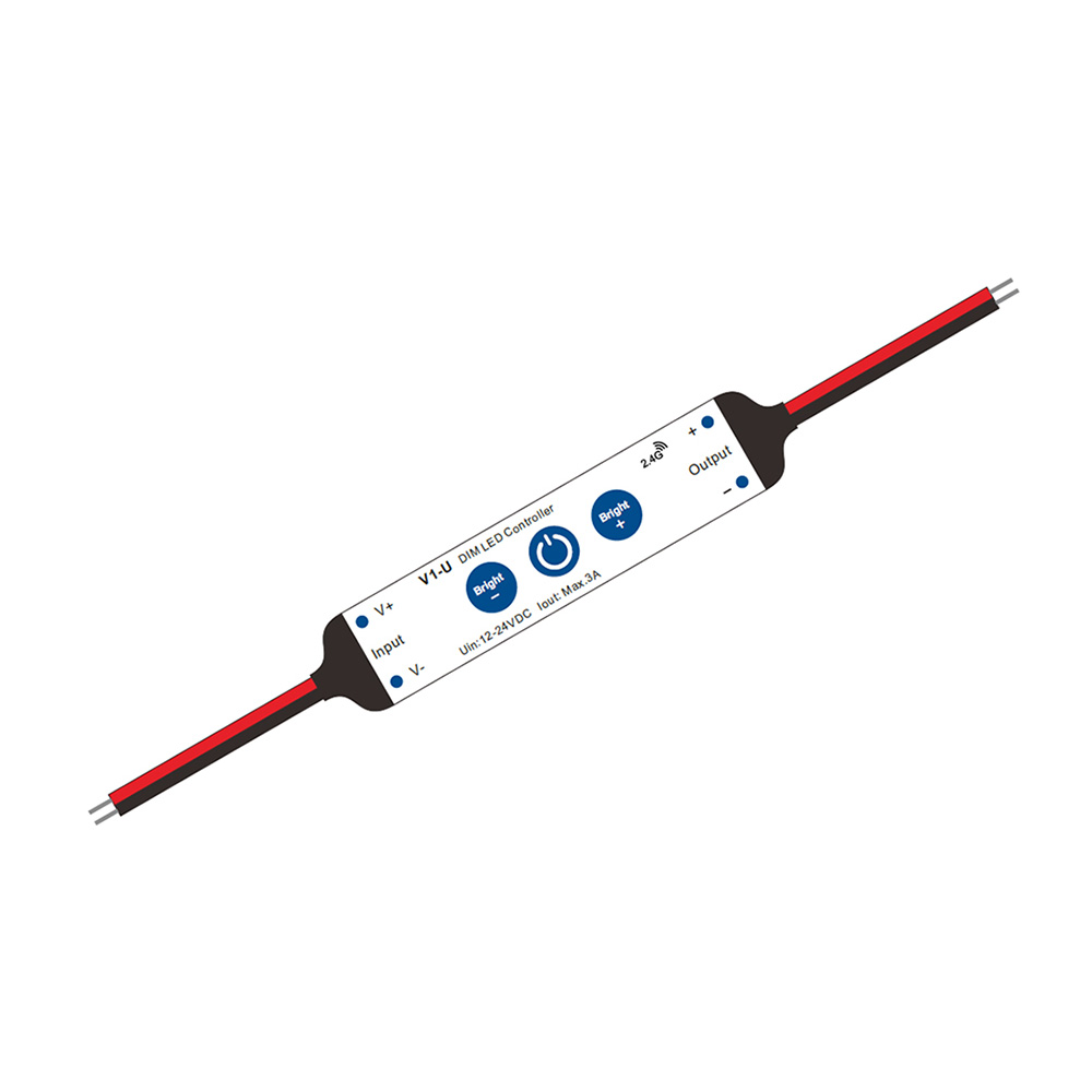 V1-U 1CH*3A 12-24VDC 3-Key Constant Voltage Mini Dimmable Controller V1-U 1CH*3A 12-24VDC 3-Key Constant Voltage Mini Dimmable Controller